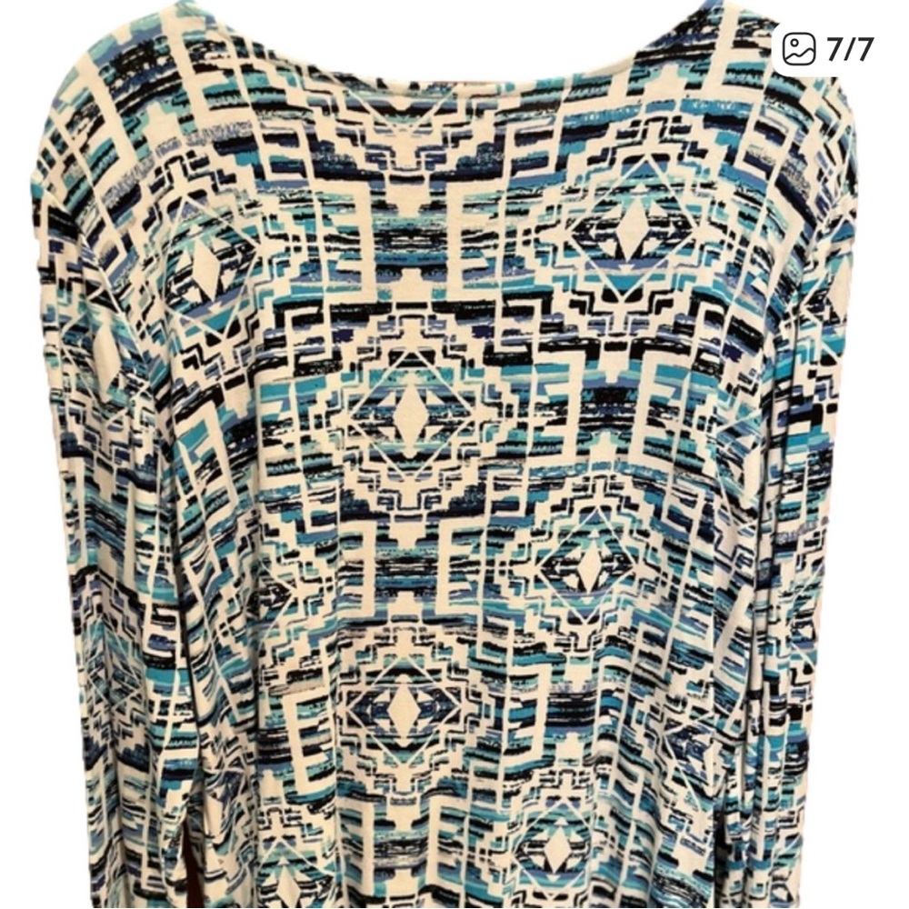 Ruby Rd. Patterned Women's Top Size L - image 5